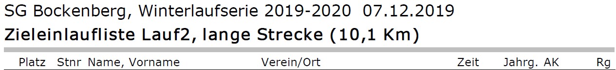 Bockenberg 2019 2020 2. Lauf Ergebnisse Teil 1