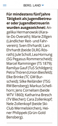 Auszeichnung Jugendbetreuerin KStA