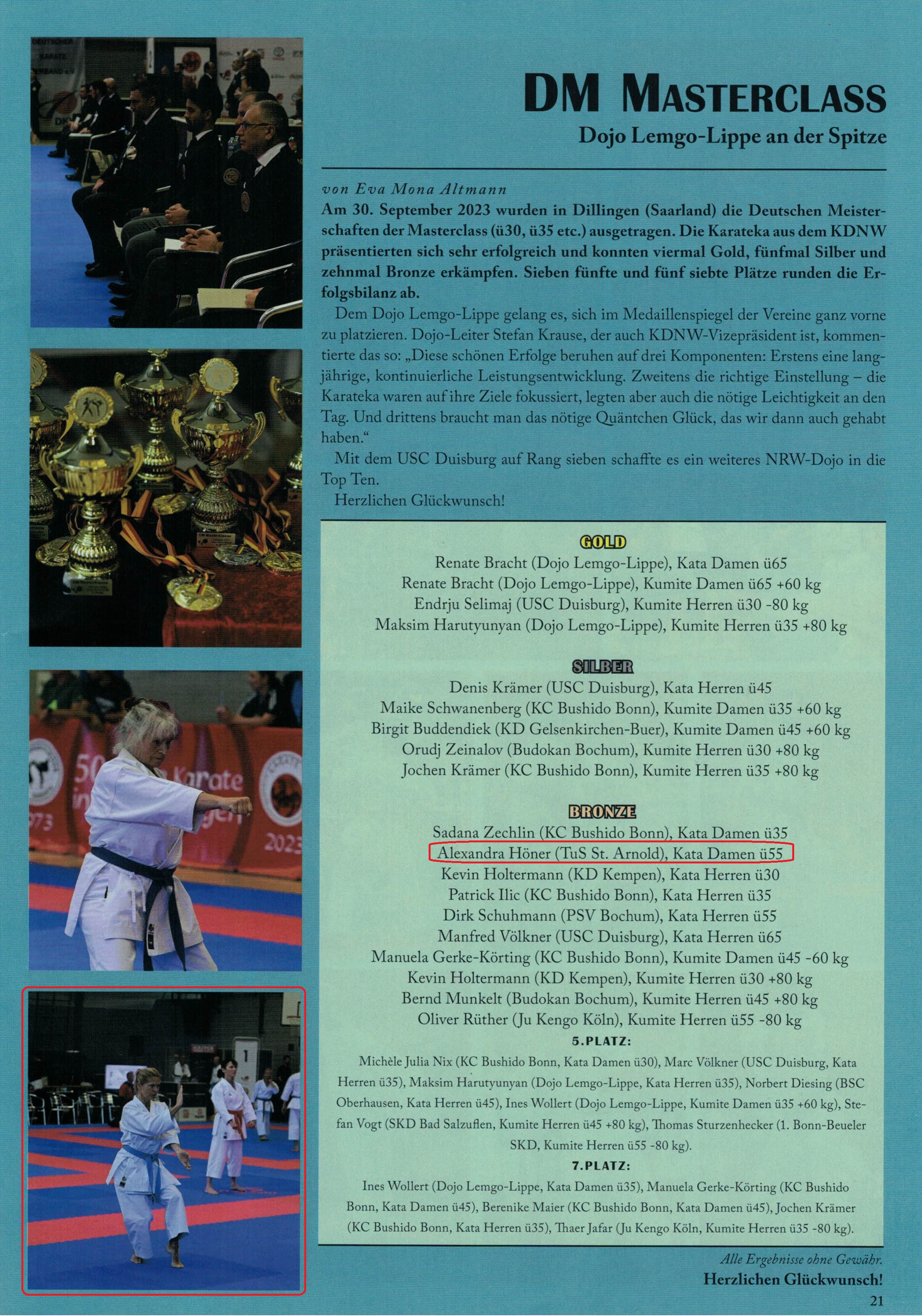KDNW Karate aktuell 3 2023 Seite 21
