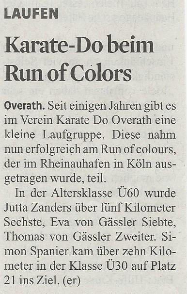 Run of Colours 2016 im KStA